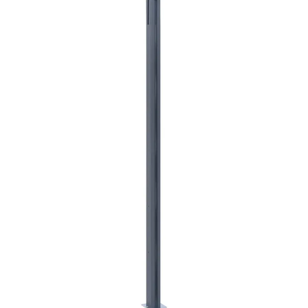 vidaXL Vallas De Jardín-Postes de valla 2 unidades aluminio 185 cm