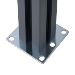 vidaXL Vallas De Jardín-Postes de valla 2 unidades aluminio 185 cm