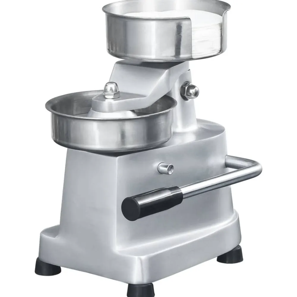 vidaXL Cocina Y Comedor-Prensa de hamburguesas y 500 papeles para separar aluminio 10cm