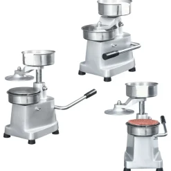 vidaXL Cocina Y Comedor-Prensa de hamburguesas y 500 papeles para separar aluminio 10cm