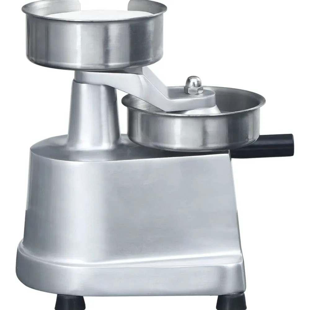 vidaXL Cocina Y Comedor-Prensa de hamburguesas y 500 papeles para separar aluminio 10cm