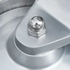 vidaXL Cocina Y Comedor-Prensa de hamburguesas y 500 papeles para separar aluminio 10cm