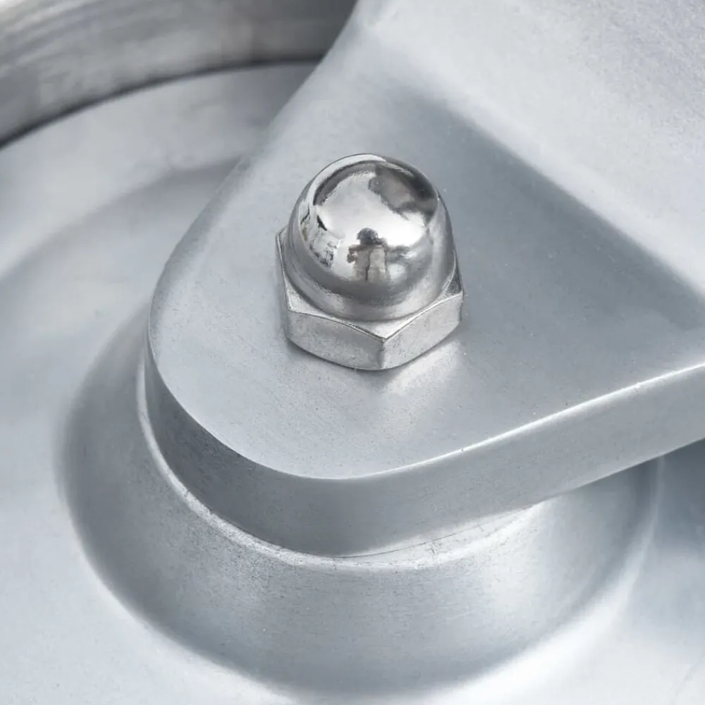 vidaXL Cocina Y Comedor-Prensa de hamburguesas y 500 papeles para separar aluminio 10cm
