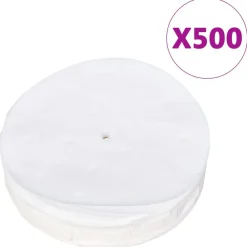 vidaXL Cocina Y Comedor-Prensa de hamburguesas y 500 papeles para separar aluminio 10cm