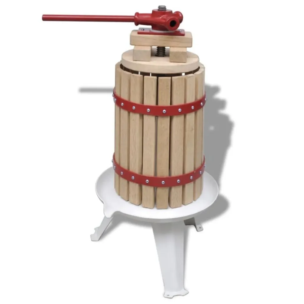 vidaXL Arte Y Ocio-Prensa de vino y fruta 6 L