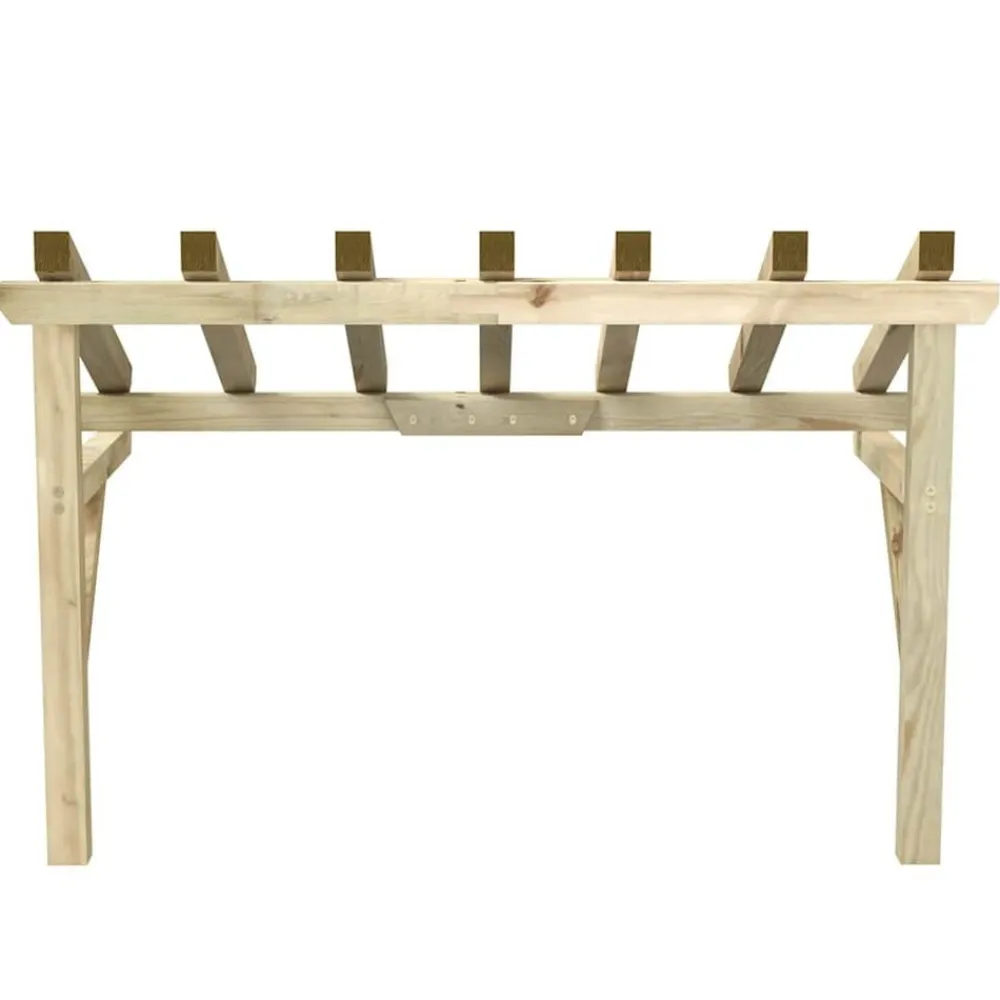 vidaXL Pérgola de puerta madera maciza de pino 200x100x100 cm Best