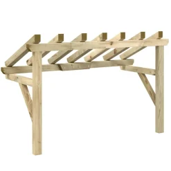 vidaXL Pérgola de puerta madera maciza de pino 200x100x100 cm Best
