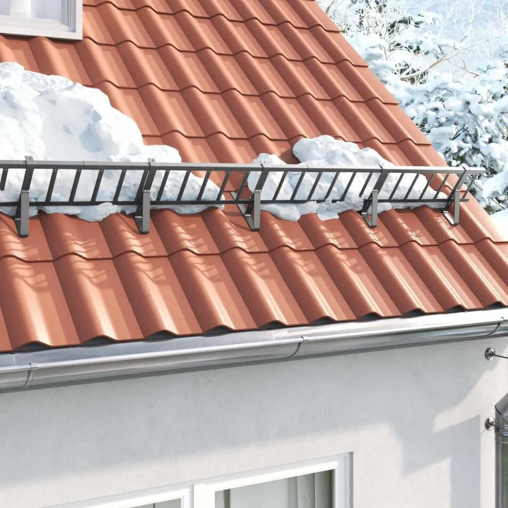 vidaXL Protección de Nieve para Techo 100 x 29,5 x 34,5 cm Antracita Discount