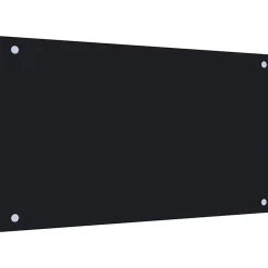 vidaXL Protección salpicaduras cocina vidrio templado 70x40 cm Negro Hot