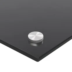 vidaXL Protección salpicaduras cocina vidrio templado 70x40 cm Negro Hot