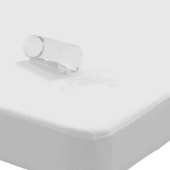 vidaXL Ropa De Casa|Camas Y Accesorios-Protector de colchón impermeable blanco 90x190 cm