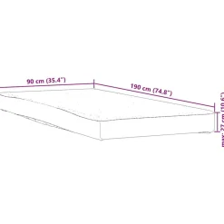 vidaXL Ropa De Casa|Camas Y Accesorios-Protector de colchón impermeable blanco 90x190 cm