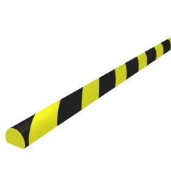 vidaXL Avisos-Protector de esquina PU amarillo y negro 4x3x100 cm