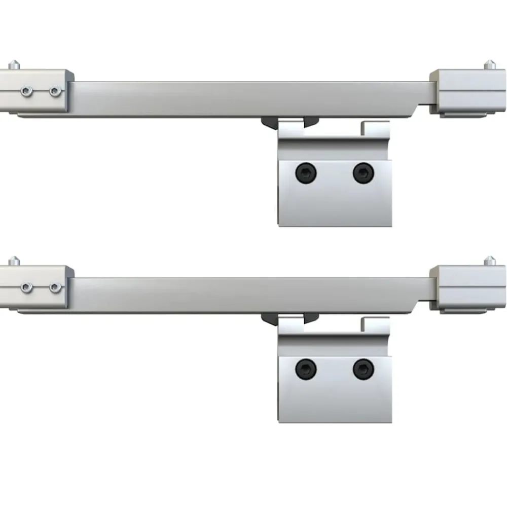 vidaXL Puerta corredera con tope suave vidrio ESG y aluminio 76x205 cm Best