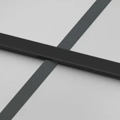 vidaXL Puerta corredera con juego herrajes 76x205 cm ESG vidrio Negro Best