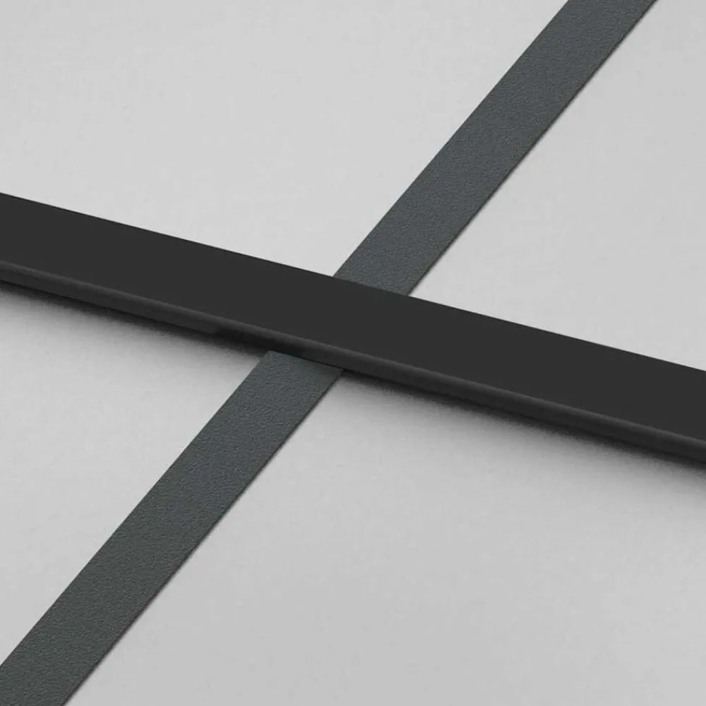 vidaXL Puerta corredera con juego herrajes 76x205 cm ESG vidrio Negro Best