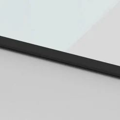 vidaXL Puerta corredera con herrajes negro 76x205 cm vidrio templado Negro y mate Best
