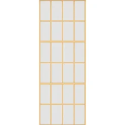 vidaXL Puerta corredera dorada vidrio ESG esmerilado aluminio 76x205cm Dorado y mate Clearance
