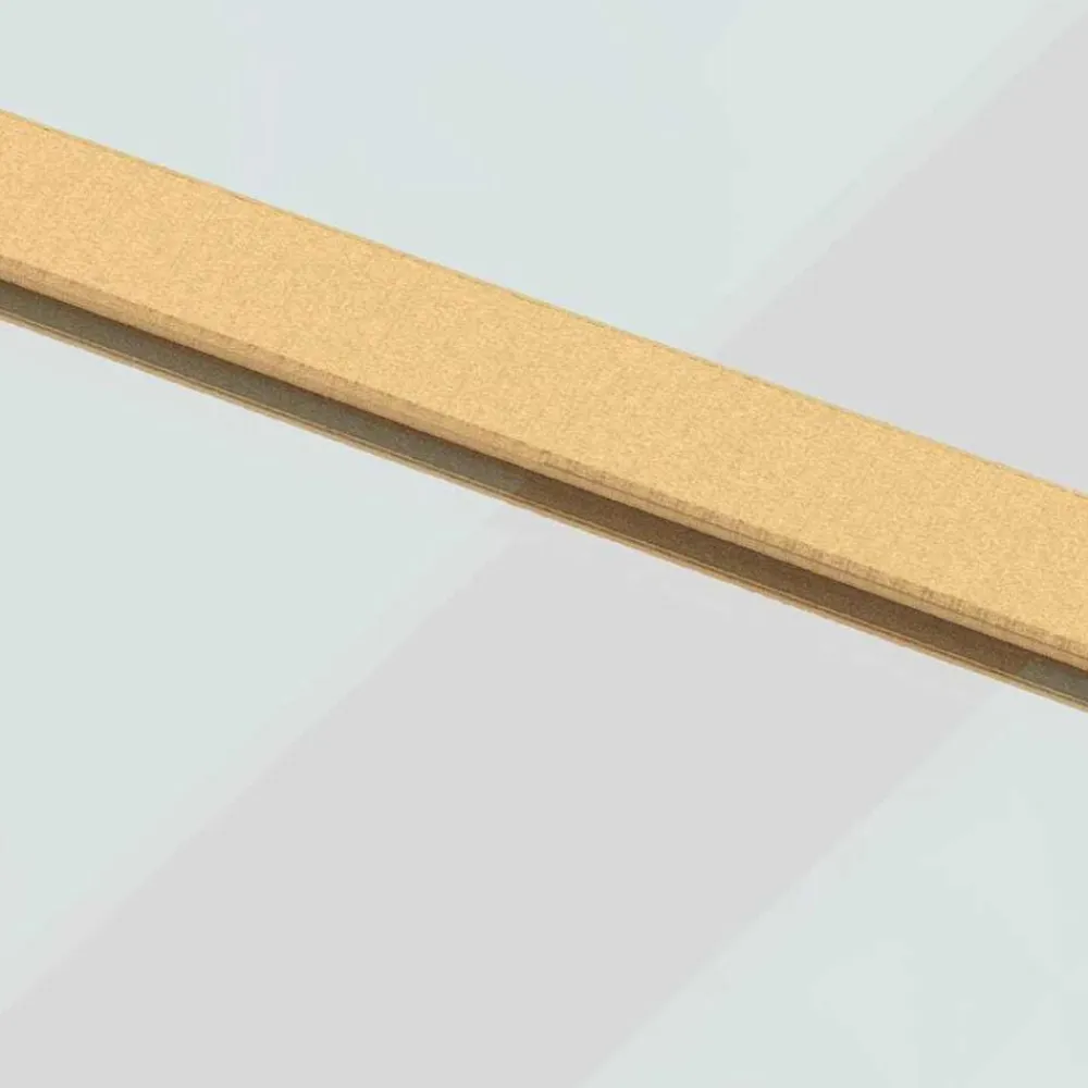 vidaXL Materiales De Construcción-Puerta corredera dorada de vidrio ESG transparente y aluminio