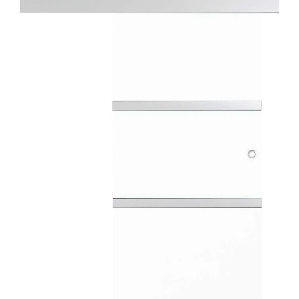 vidaXL Puerta corredera vidrio ESG y aluminio plateado 90x212 cm Outlet