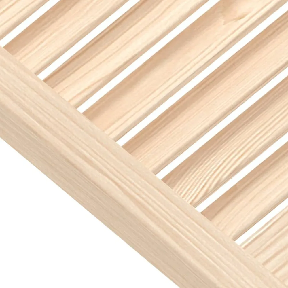 vidaXL Accesorios De Bricolaje-Puerta de armario de lamas madera de pino maciza 39,5x39,4 cm