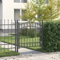 vidaXL Vallas De Jardín-Puerta de cerca con cerradura Emmen 100 x 100 cm