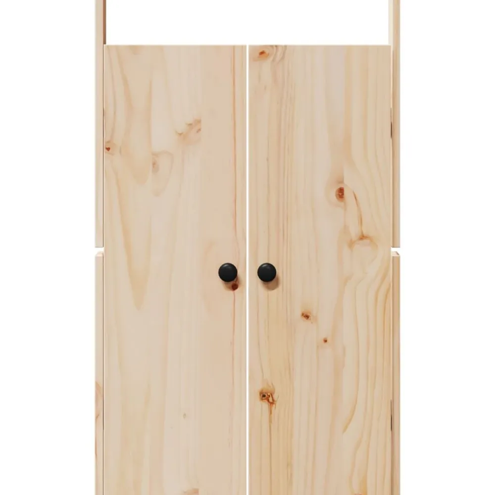vidaXL Puerta de cocina MEPPEL Roble Marrón 50 x 9 x 82 cm Madera de pino sin tratar Sale