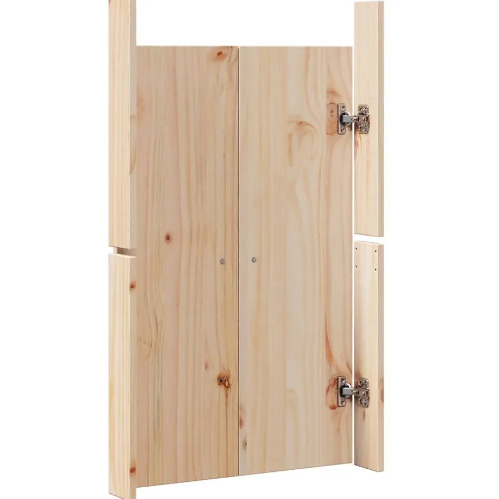 vidaXL Puerta de cocina MEPPEL Roble Marrón 50 x 9 x 82 cm Madera de pino sin tratar Sale