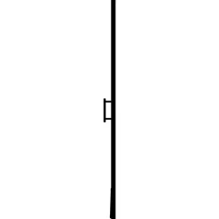vidaXL Puerta de ducha de vidrio templado negro 81x195 cm Outlet