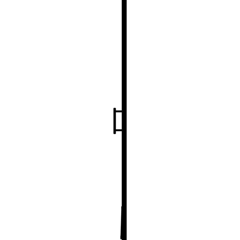 vidaXL Puerta de ducha de vidrio templado negro 81x195 cm Outlet