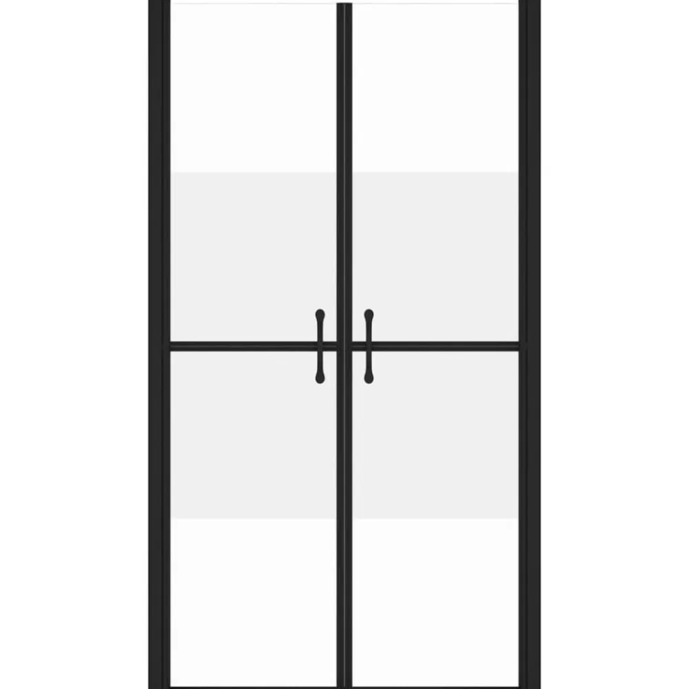 vidaXL Fontanería-Puerta de ducha ESG medio esmerilado (68-71)x190 cm