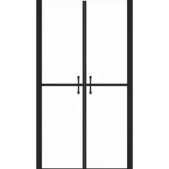 vidaXL Puerta de ducha transparente (68-71)x190 cm Negro Discount