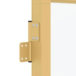 vidaXL Puerta de interior dorada vidrio templado y aluminio 76x201,5cm Dorado y mate Best