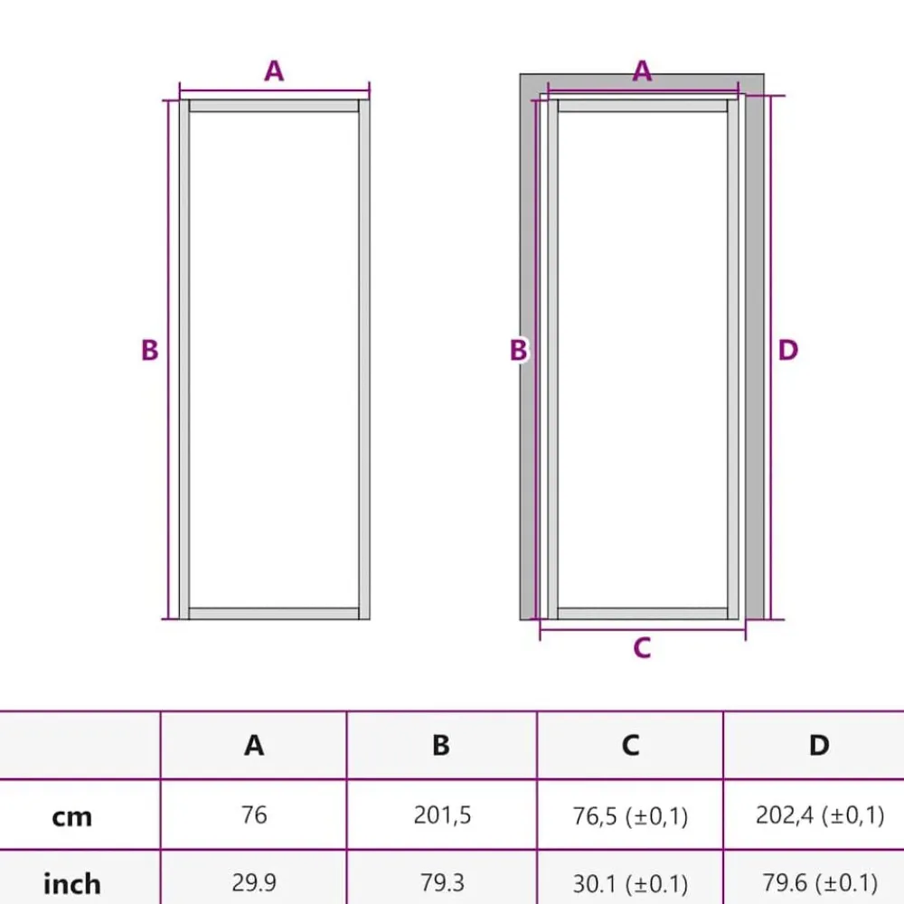 vidaXL Puerta de interior vidrio templado y aluminio blanco 76x201,5cm Blanco y transparente Best