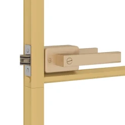 vidaXL Puerta de interior dorada vidrio templado y aluminio 76x201,5cm Dorado y transparente Hot