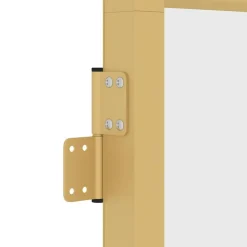 vidaXL Puerta de interior dorada vidrio templado y aluminio 76x201,5cm Dorado y transparente Hot