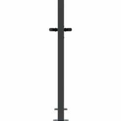 vidaXL Vallas De Jardín-Puerta de jardín antracita 100x75 cm de acero con diseño de césped