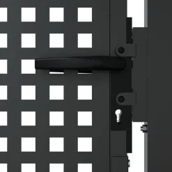 vidaXL Vallas De Jardín-Puerta de jardín Antracita 100x75 cm Acero