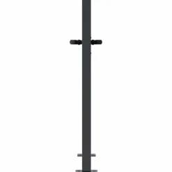 vidaXL Vallas De Jardín-Puerta de jardín antracita 100x75 cm acero diseño bambú