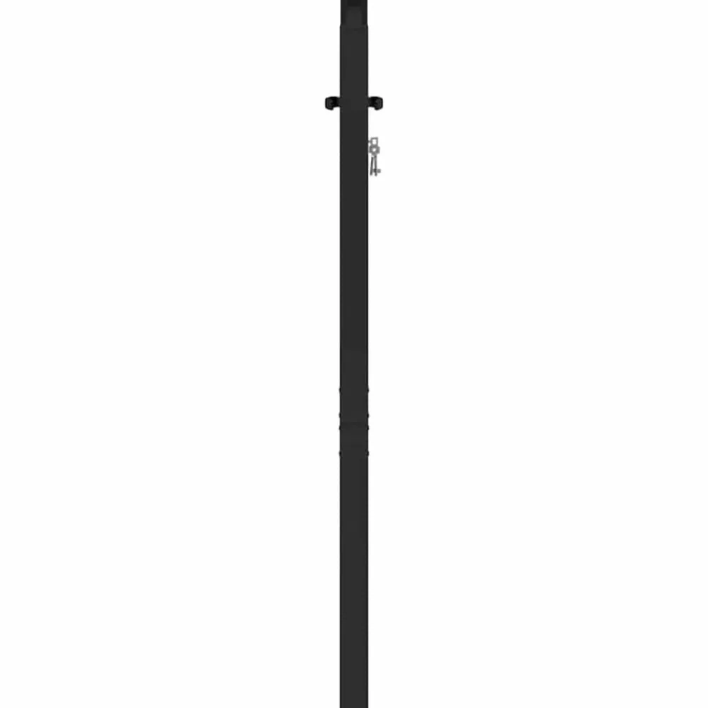vidaXL Vallas De Jardín-Puerta de jardín con cerradura de aluminio negra 100x100 cm