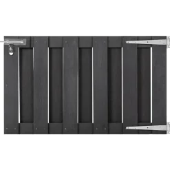 vidaXL Puerta de jardín de WPC gris 100x60 cm Clearance