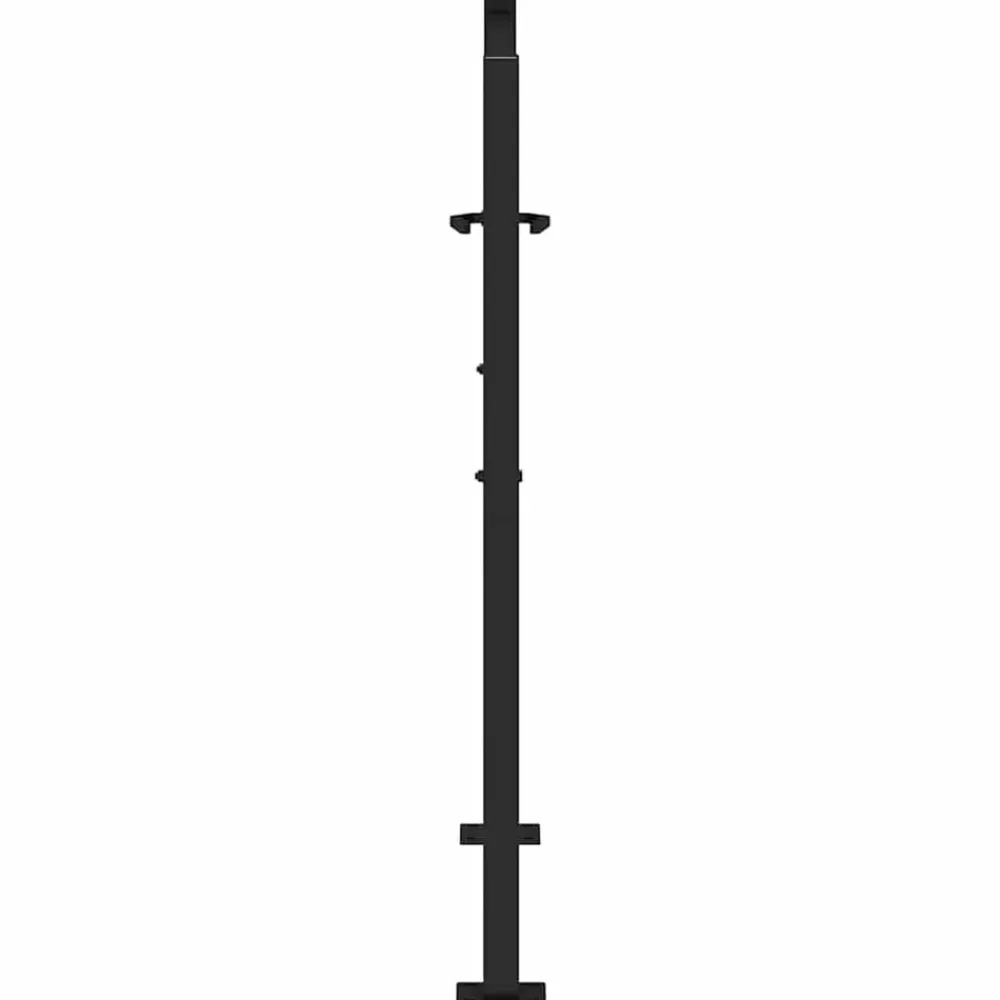 vidaXL Vallas De Jardín-Puerta de jardín de acero negra diseño luminoso 100x100 cm