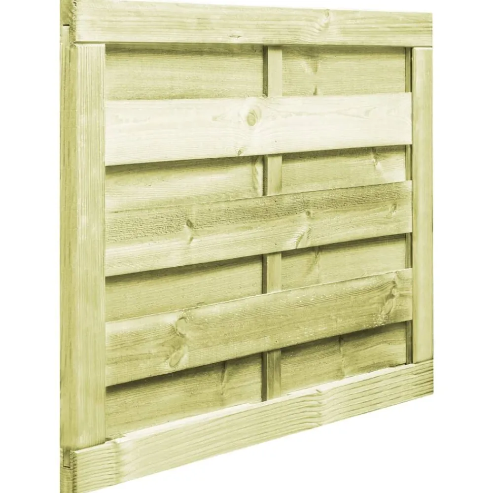 vidaXL Vallas De Jardín-Puerta de jardín madera de pino impregnada verde 100x75 cm