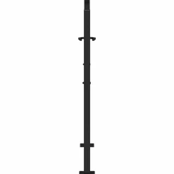 vidaXL Puerta de jardín negra 100x100 cm acero diseño llama Acero/Negro Clearance