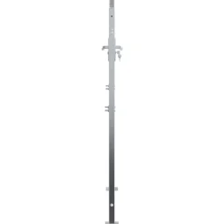 vidaXL Vallas De Jardín-Puerta de jardín Plateado 85 x 120 cm Acero inoxidable