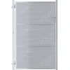vidaXL Vallas De Jardín-Puerta de jardín Plateado 85 x 144 cm Acero inoxidable