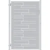 vidaXL Vallas De Jardín-Puerta de jardín Plateado 85 x 120 cm Acero inoxidable
