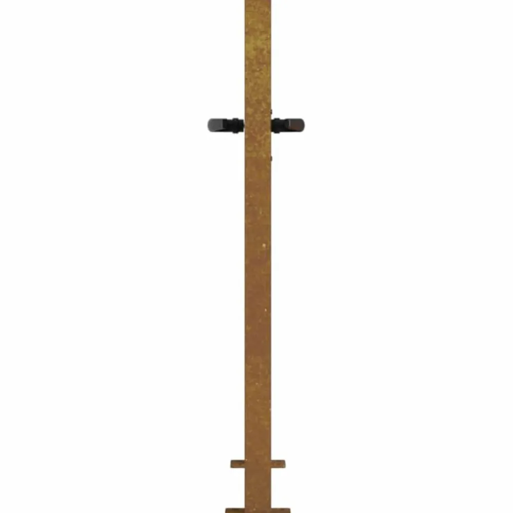 vidaXL Puerta de jardín 100x75 cm de acero corten con diseño de árbol Clearance