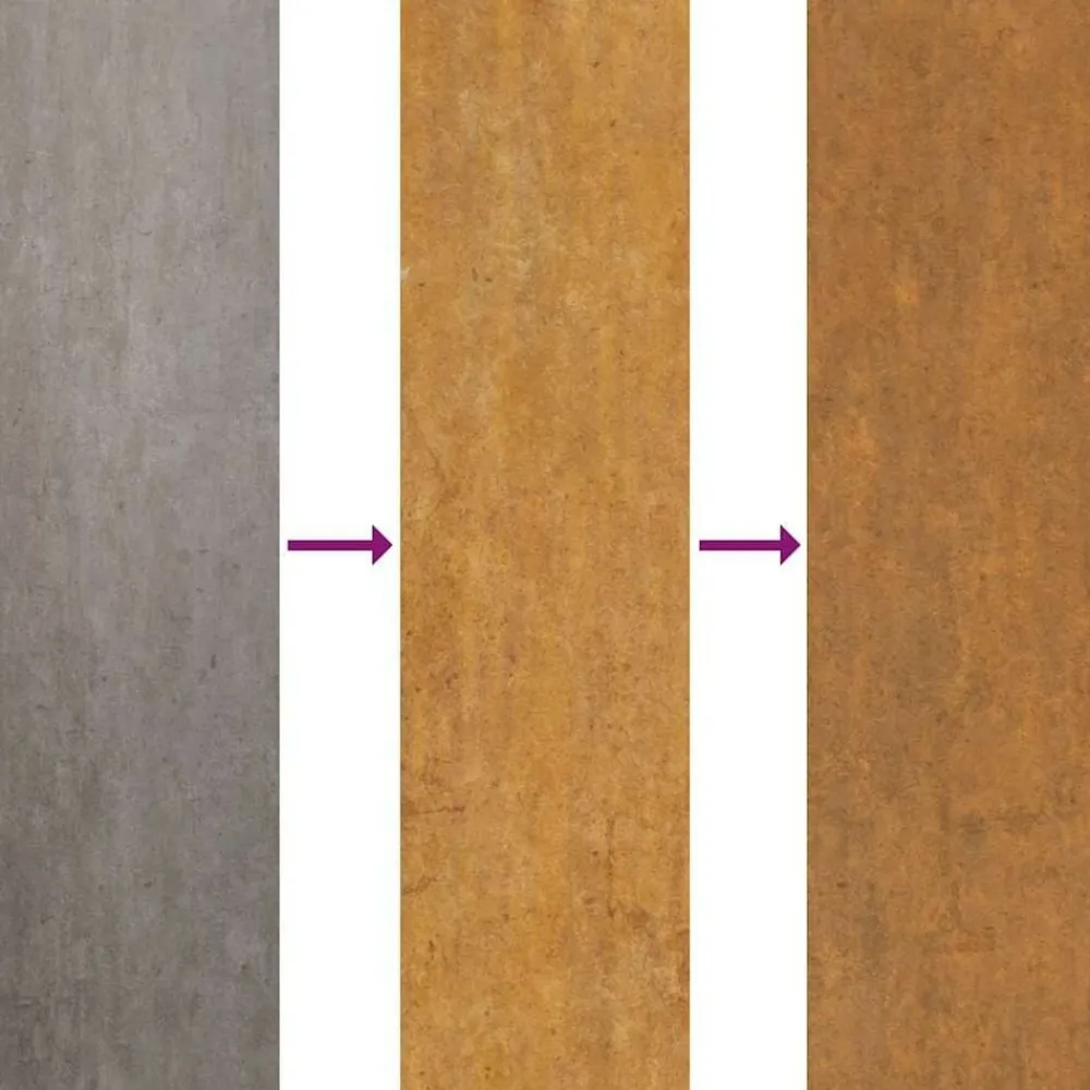 vidaXL Puerta de jardín 100x75 cm de acero corten con diseño de árbol Clearance
