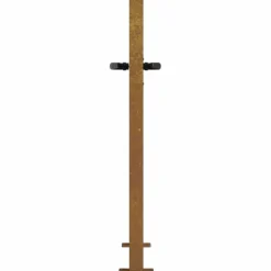 vidaXL Puerta de jardín 100x75 cm de acero corten con diseño de hierba